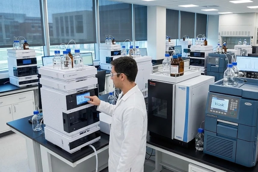 HPLC and LC-MS instruments in the Vantage laboratory